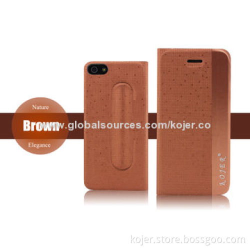 Special Flip Mobile Phone Cases with Clip for iPhone 5/5s